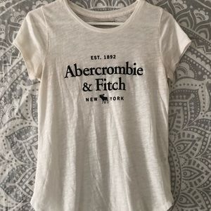 abercrombie & fitch basic logo tee